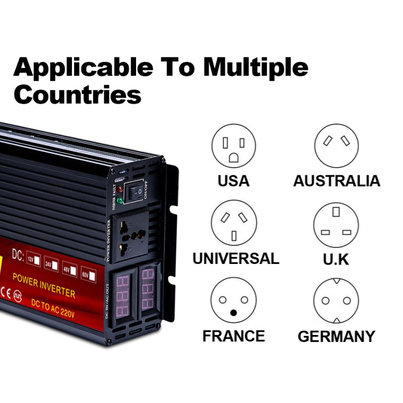 EASUN Reiner Sinus-Wechselrichter 2000W 3000W 4000W 5000W 12V 24V 220V Spannungswandler DC 12V zu AC 230V Konverter