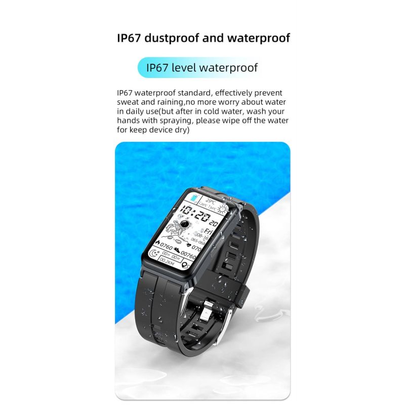 EP01 Blutzucker-Zucker-Smartwatch EKG  PPG HRV-Herzfrequenztemperatur 1,47 