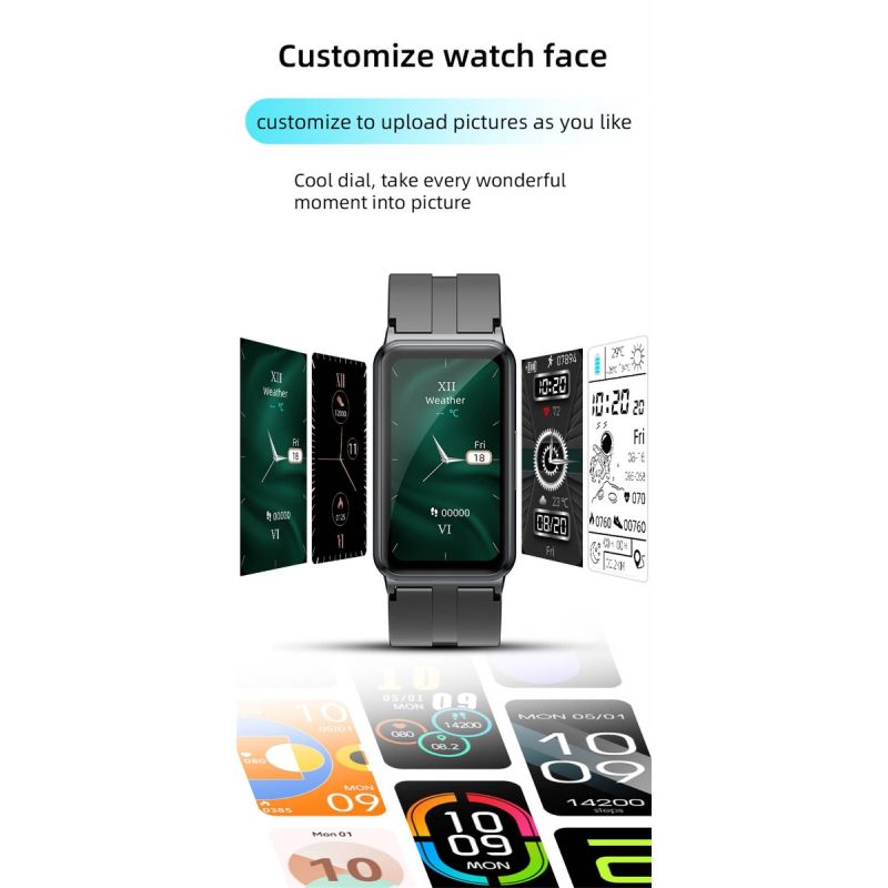 EP01 Blutzucker-Zucker-Smartwatch EKG  PPG HRV-Herzfrequenztemperatur 1,47 