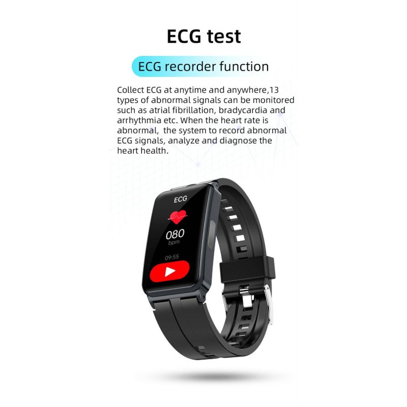 EP01 Blutzucker-Zucker-Smartwatch EKG  PPG HRV-Herzfrequenztemperatur 1,47 