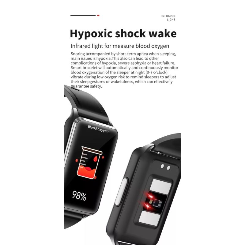 EP02 Blutzucker-Zucker-Smartwatch EKG  PPG HRV-Herzfrequenztemperatur 1,57 