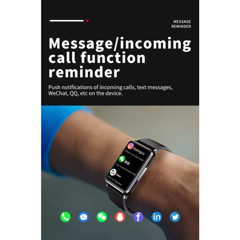 EP02 Blutzucker-Zucker-Smartwatch EKG  PPG HRV-Herzfrequenztemperatur 1,57 