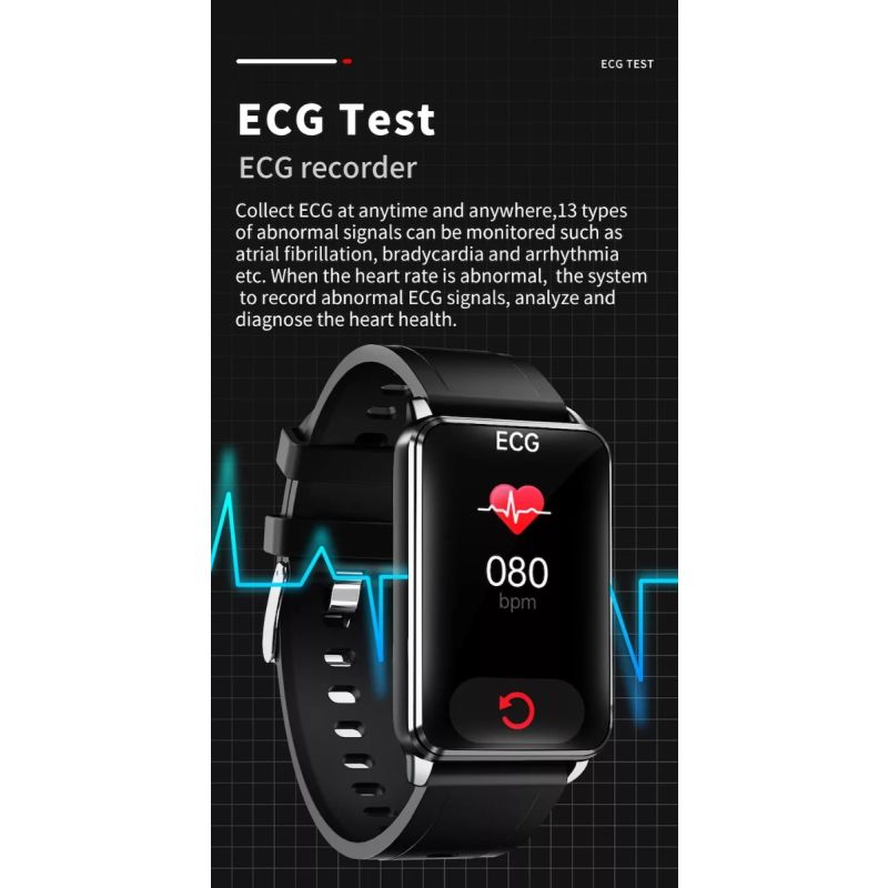 EP02 Blutzucker-Zucker-Smartwatch EKG  PPG HRV-Herzfrequenztemperatur 1,57 