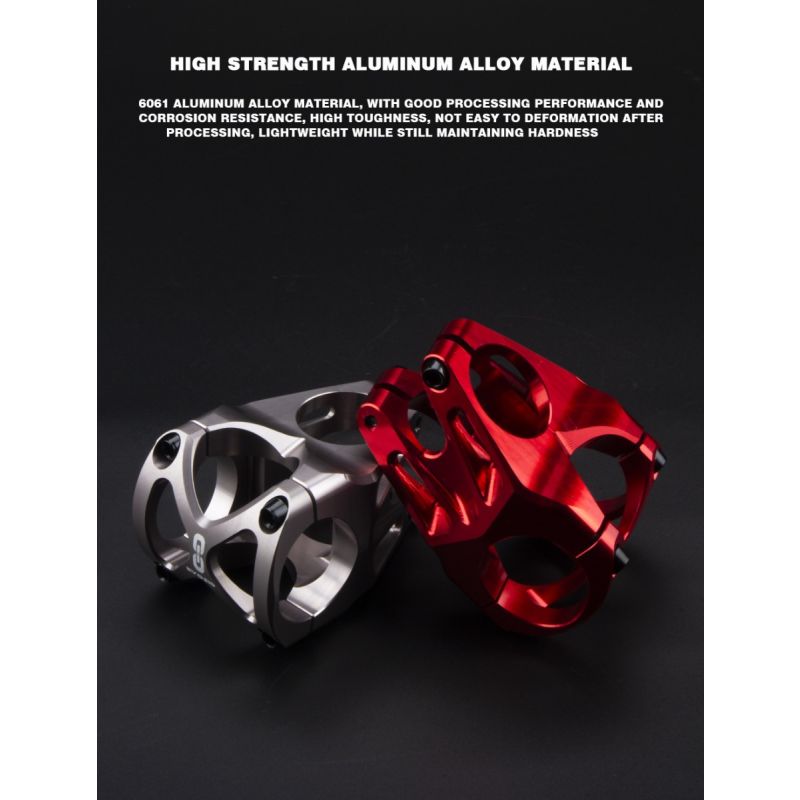 EVOSID Mountainbike Vorbau 31,6mm Rennrad Brücke Kurze Power 40mm Stange Lenker Tisch MTB Radfahren Verstellbare Vorbau riser