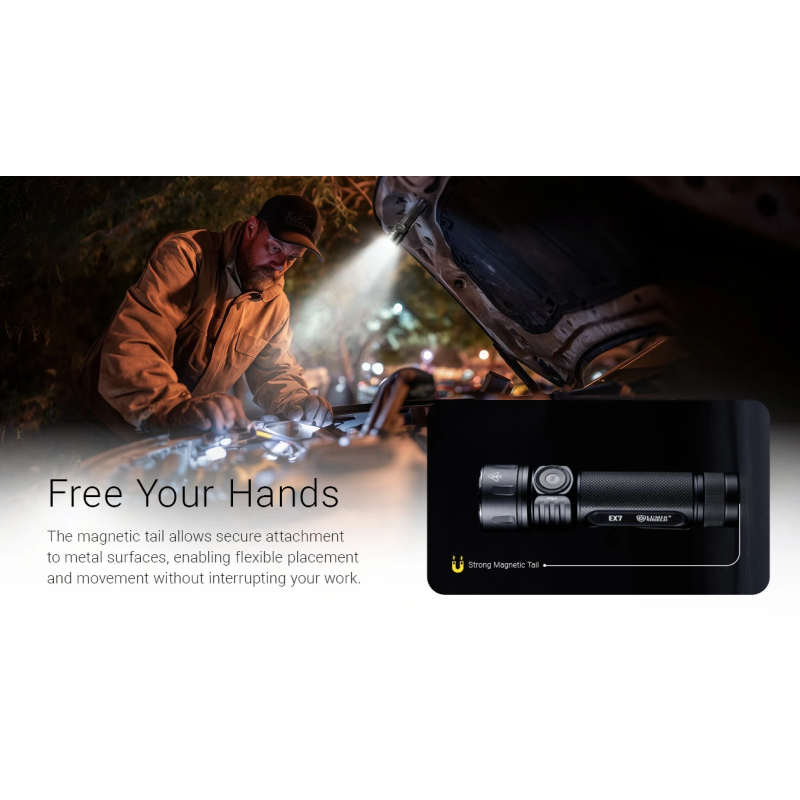 Nitecore EX7 6000 Lumen USB-C Rechargeable Flashlight 