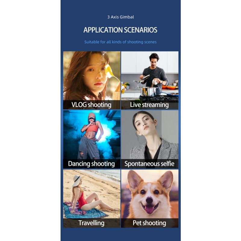 F10 pro Stabilisator 3-Achsen-Gimbal-Stabilisator für Telefone