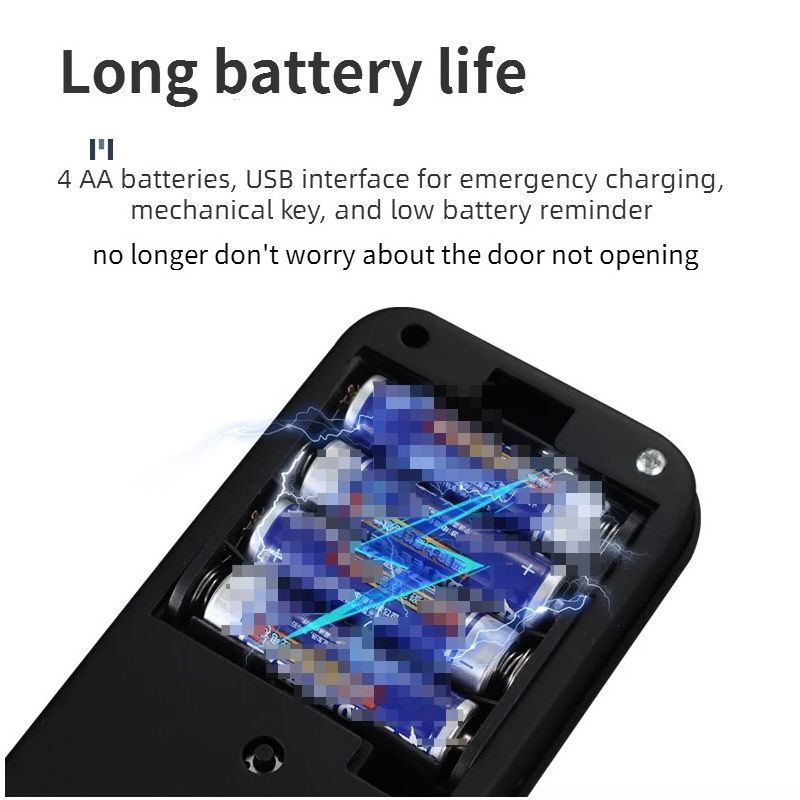 Elektronisches intelligentes Türschloss mit biometrischem Fingerabdruck