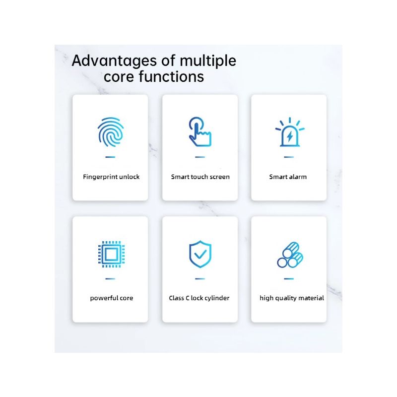 Elektronisches intelligentes Türschloss mit biometrischem Fingerabdruck