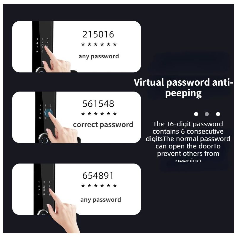 Elektronisches intelligentes Türschloss mit biometrischem Fingerabdruck