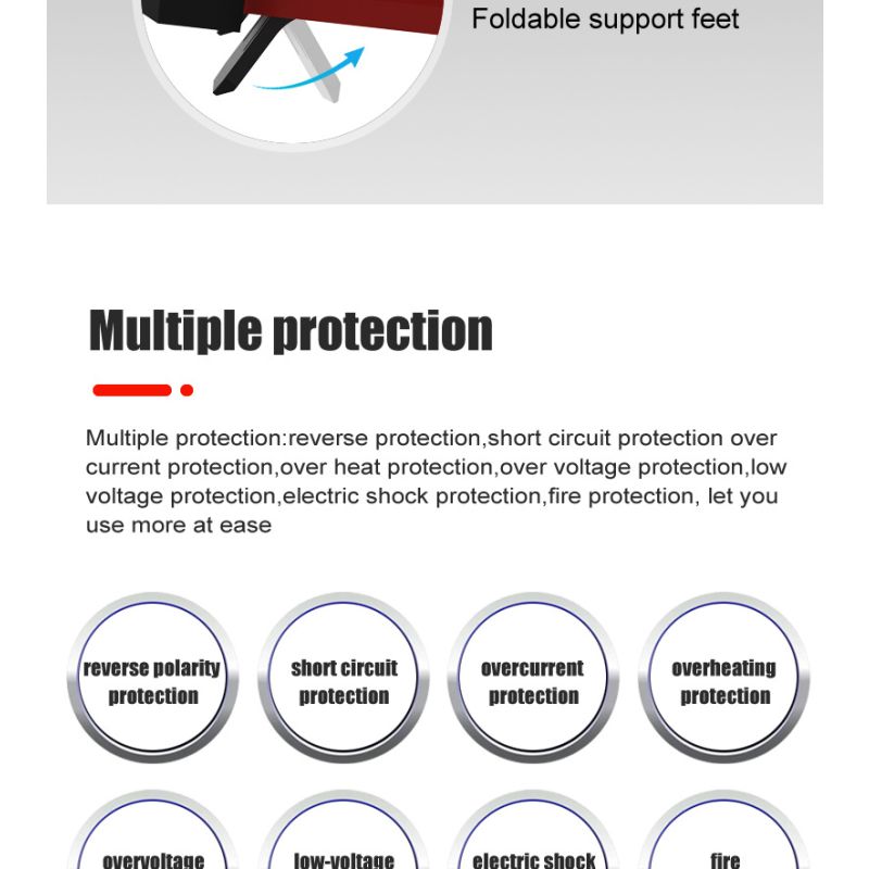 FOXSUR 20A Tragbares Autobatterieladegerät 12V-24V Motorrad LKW AGM LiFePO4 Blei-Säure-Batterien Automatische Reparaturwartung