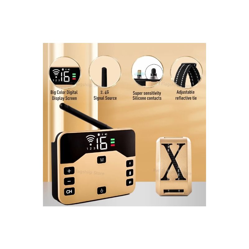 Kabelloses elektronisches Hundezaun- und Elektroschocker-Trainingshalsband für Haustiere