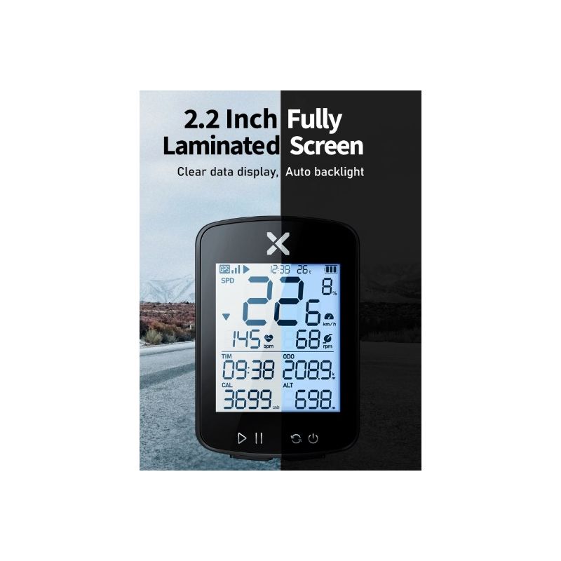 xoss G+ G2 Fahrradcomputer, GPS-Generation, kabelloser Tachometer, Tracker, Kilometerzähler