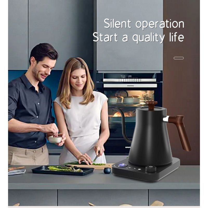 Elektrischer Schwanenhals-Wasserkocher, Echtzeit-Temperaturregelung, Warmwasserboiler