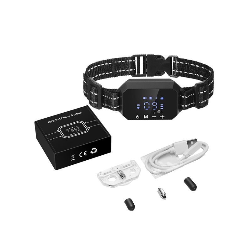 GPS-drahtloser Hundezaun für Haustiere, elektronisches Zaungerät, wasserdichtes Hundetrainingshalsband, Stromschlag, Reichweite 100 bis 3280 Fuß