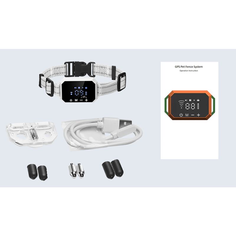 GPS-drahtloser Hundezaun für Haustiere, elektronisches Zaungerät, wasserdichtes Hundetrainingshalsband, Stromschlag, Reichweite 100 bis 3280 Fuß