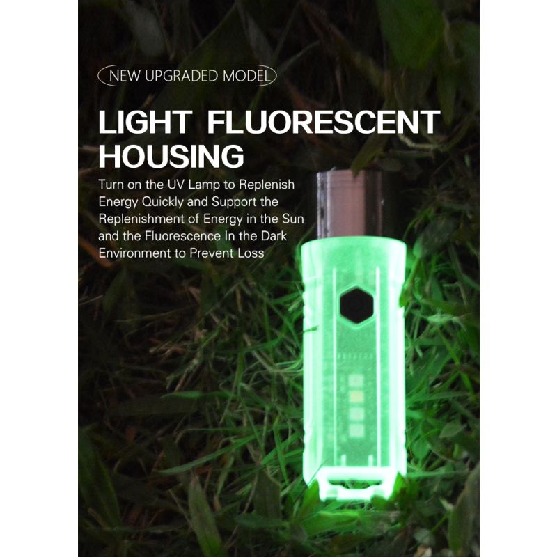 GT13 TIKI Mini Schlüsselanhänger Licht USB-wiederaufladbare tragbare Beleuchtung UV-Licht für den Außenbereich