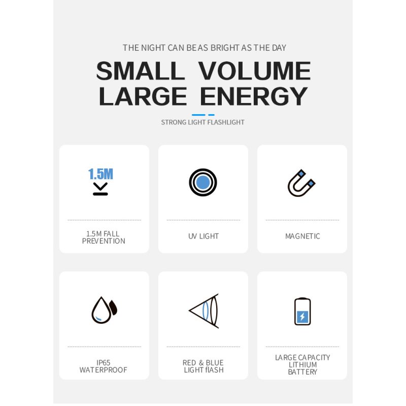 GT13 TIKI Mini Schlüsselanhänger Licht USB-wiederaufladbare tragbare Beleuchtung UV-Licht für den Außenbereich