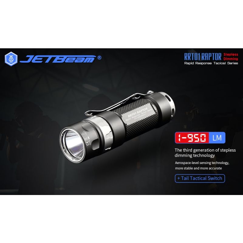 JetBeam Jet-RRT01 XP-L 950 LUMEN LED EDC Taschenlampe