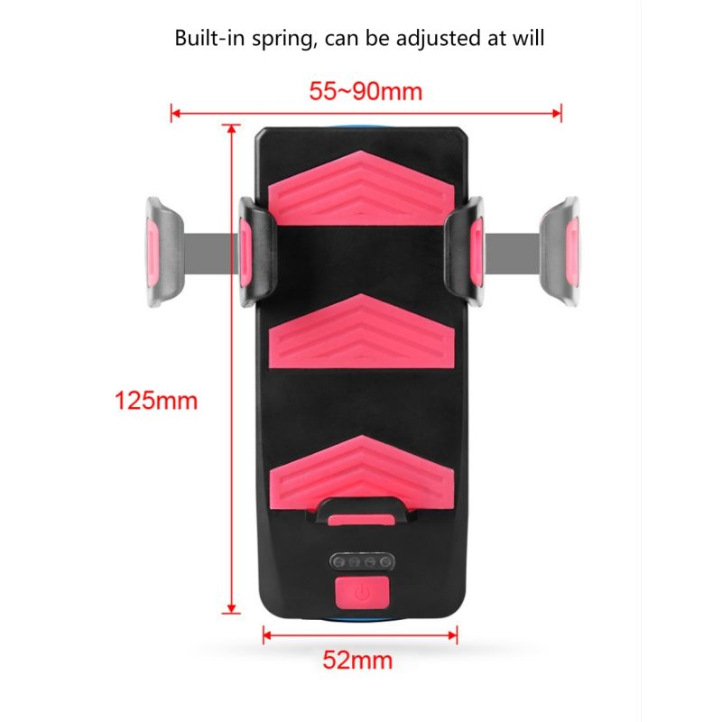 Fahrradlicht Multifunktions 4 in 1 Fahrradlicht 800 Lumen Fahrrad Taschenlampe Fahrrad Horn Telefon Halter Power Bank Fahrrad Frontlicht