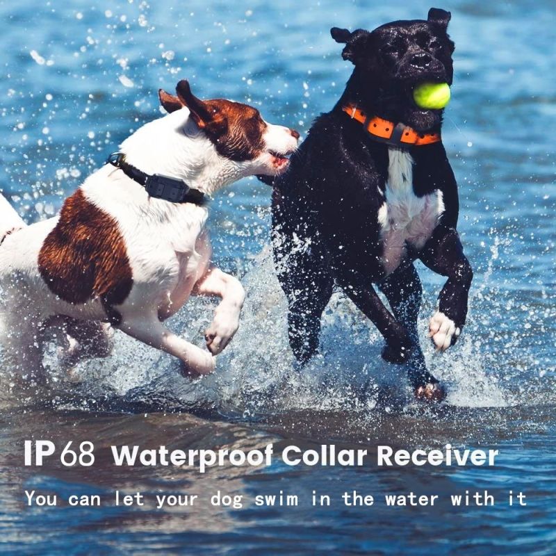 2020 neue 1000m Electric Hunde-Trainingskragen PET-Fernbedienung wasserdicht wiederaufladbar mit LCD-Anzeige für alle Größe Bark-Stop-Halsbänder