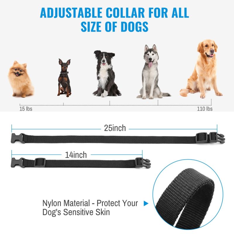 Petrainer 998D 300m Remote Electric Hundekragen Schock Vibration Wiederaufladbarer Regenschutzhund-Trainingskragen mit LCD-Display