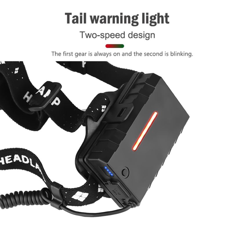 Meiststärkste XHP70 LED-Scheinwerfer 8000LM-Kopflampe USB-Wiederaufladbare Scheinwerfer Wasserdicht Zoom Angellicht Verwenden Sie 18650 Batterie