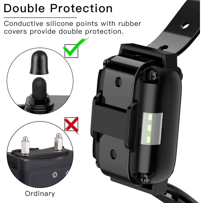 800m Electric Hunde-Trainingskragen PET-Fernbedienung wasserdicht wiederaufladbar mit LCD-Anzeige für alle Größenschlag-Schwingungsklang