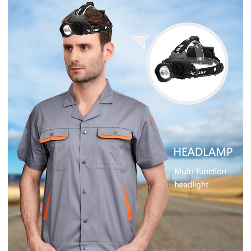 Meiststärkste XHP70 LED-Scheinwerfer 8000LM-Kopflampe USB-Wiederaufladbare Scheinwerfer Wasserdicht Zoom Angellicht Verwenden Sie 18650 Batterie