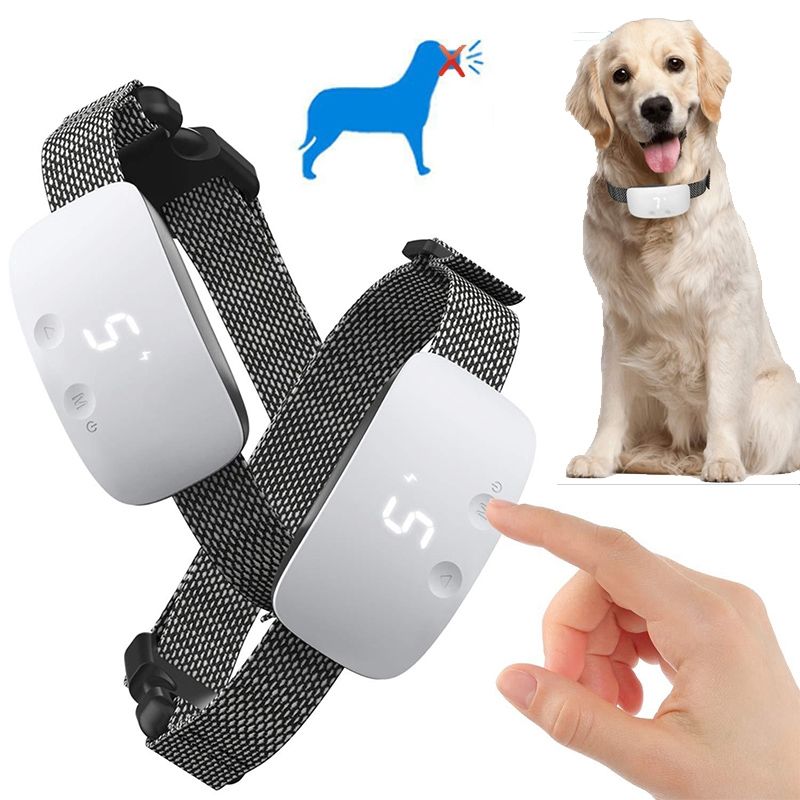 Neue touch 7 level sn hund bark schock schock training kragen wasserdicht wiederaufladbar statischer schock anti no bark kragen hund training