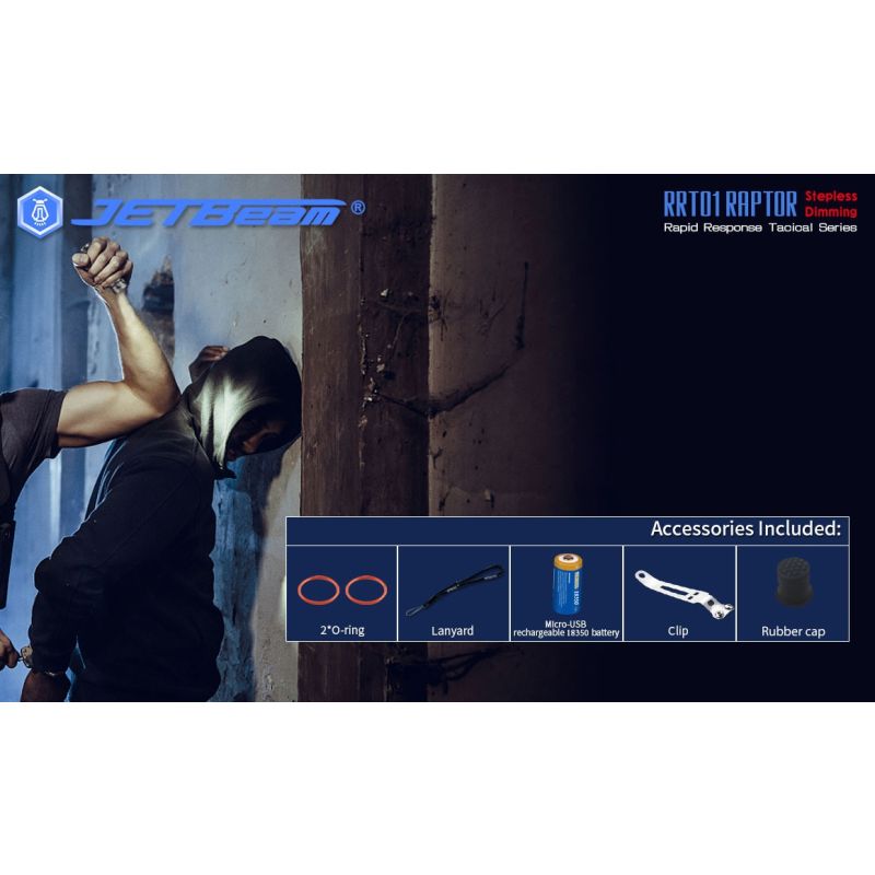 JetBeam Jet-RRT01 XP-L 950 LUMEN LED EDC Taschenlampe