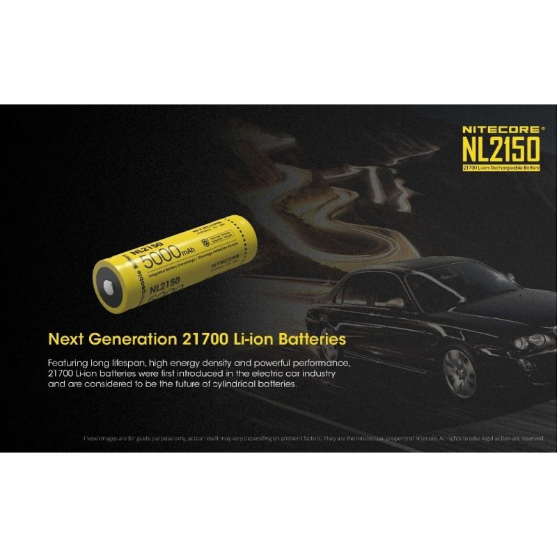 NITECORE NL2150 5000MAH 3.6V 18WH 21700 Li-Ion-Akku