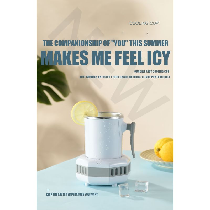 Tragbare Kühlschrank Electric Summer Getränk Kühlerkessel Sofortiger Kühlkugel Kalt Getränke Maschine Kleingerät Wasserkocher