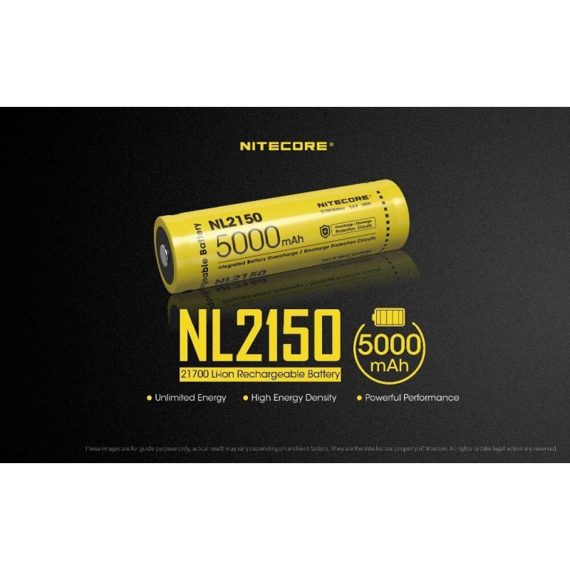 NITECORE NL2150 5000MAH 3.6V 18WH 21700 Li-Ion-Akku