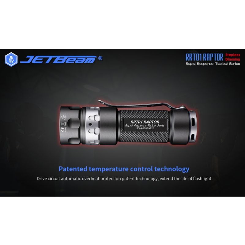 JetBeam Jet-RRT01 XP-L 950 LUMEN LED EDC Taschenlampe