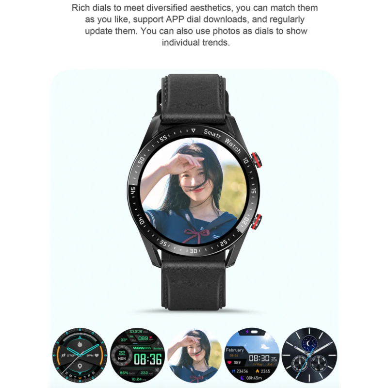 HW20 EKG+PPG Bluetooth-Anruf-Smartwatch