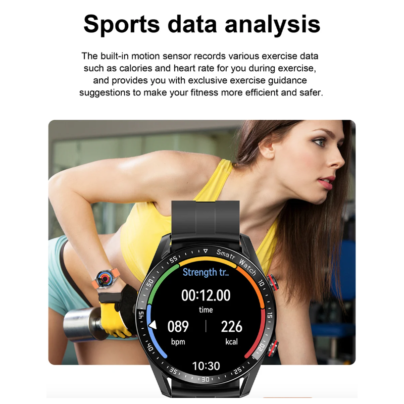 HW20 EKG+PPG Bluetooth-Anruf-Smartwatch