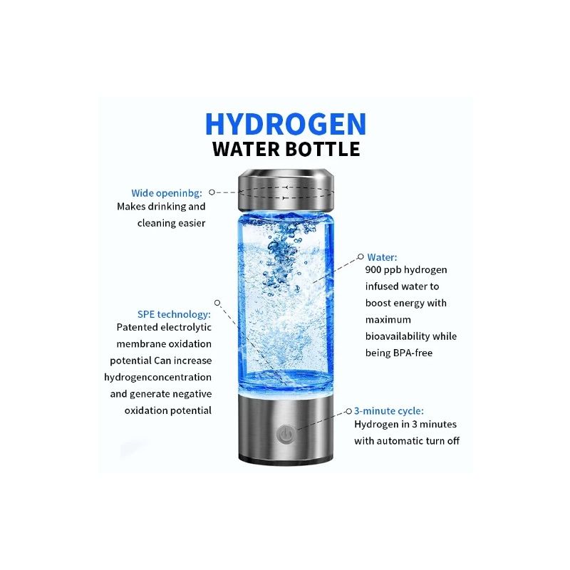 Wasserstoffgenerator, Wasserbecher, Filter, Ionisator, Hersteller von wasserstoffreichem Wasser, tragbare Super-Antioxidantien, ORP-Wasserstoffflasche, 420 ml