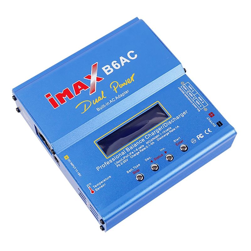 Imax B6AC RC Ladegerät 80W 6A Balance Ladegerät Digital LCD Bildschirm Li-Ion LiFe Nimh Nicd PB Lipo Batterie Entlader