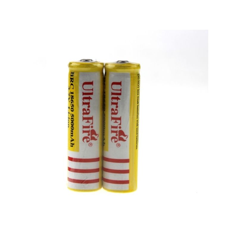 Ultrafire BRC 18650 5000mAh Li-Ion wiederaufladbare Batterie (1 Paar)