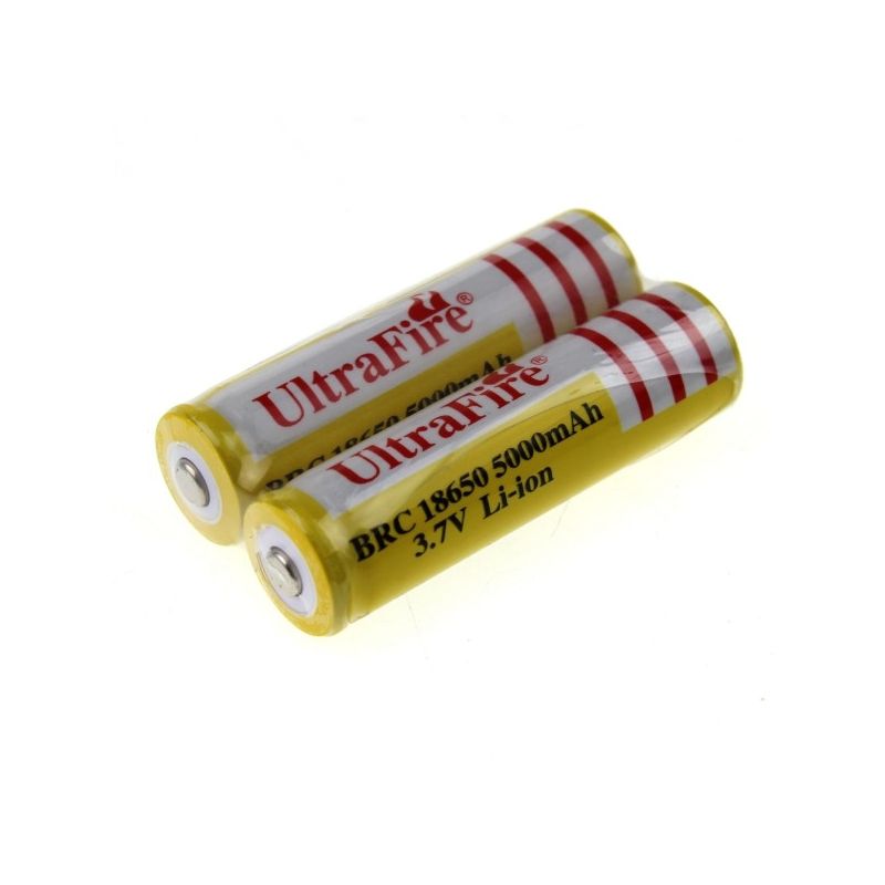 Ultrafire BRC 18650 5000mAh Li-Ion wiederaufladbare Batterie (1 Paar)