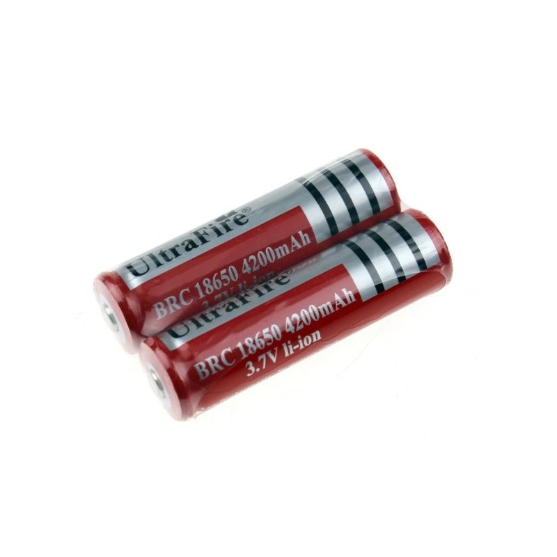 Ultrafire BRC 4200mAh 3.7V li-Ion wiederaufladbar 18650 Batterie (1 Paar)