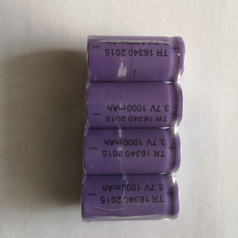 TR 16340 1000mAh 3.7V wiederaufladbare Li-Ion-Batterie