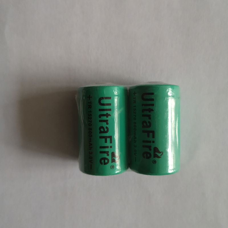 Ultrafire TR 15270 800mAh 3.0V wiederaufladbare Li-Ion-Batterie