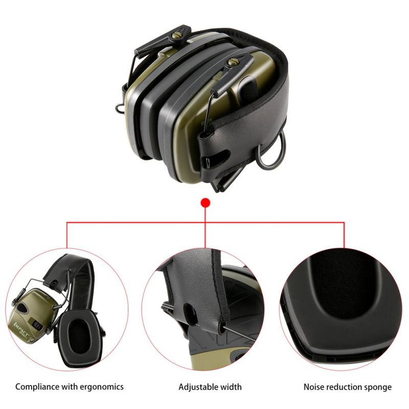 IMPACT SPORT Taktische Elektronische Schießen Ohrenschützer Outdoor Sport Anti-lärm Headset Auswirkungen Sound Verstärkung Hören