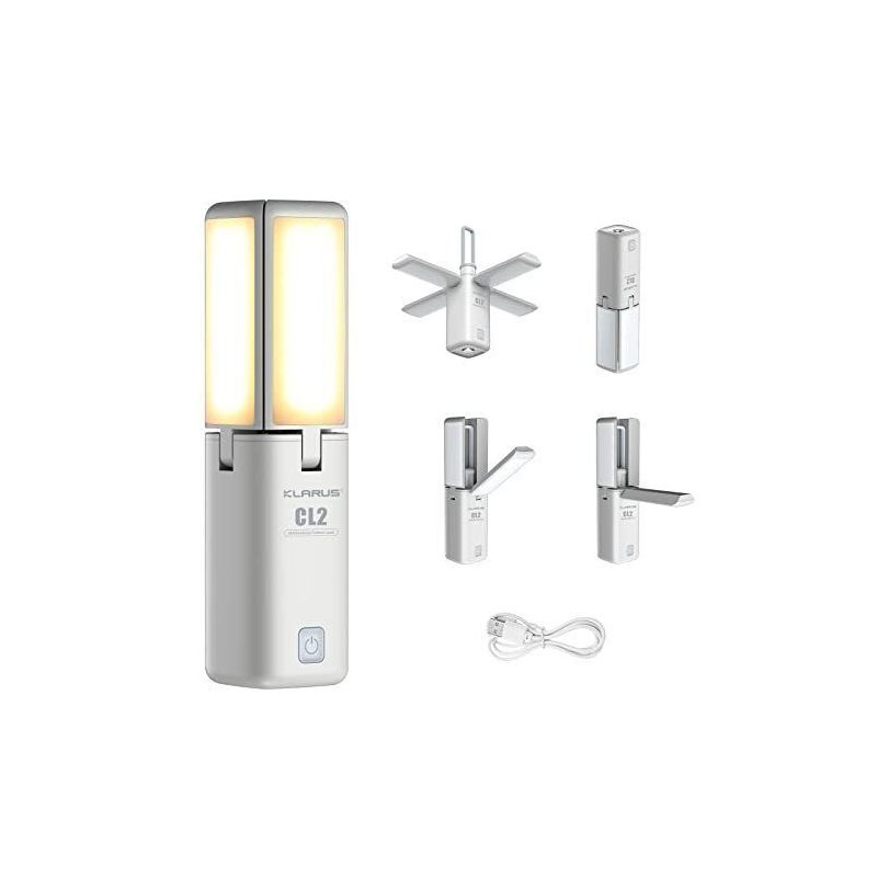 Klarus CL2 750 Lumen Freefolding Augenschonendes Campinglicht Ambientelicht/Schreibtischlampe/Taschenlampe