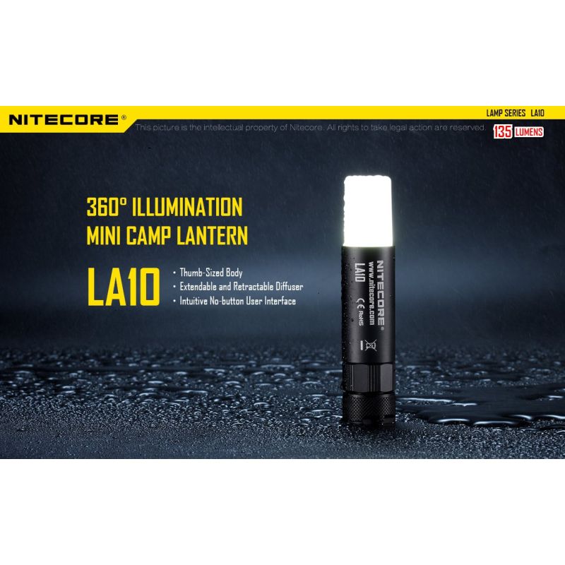 Nitecore la10 135 Lumen Mini EDC Camping Nichia XP-G2 S3 LED-Taschenlampe