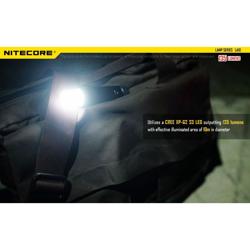 Nitecore la10 135 Lumen Mini EDC Camping Nichia XP-G2 S3 LED-Taschenlampe
