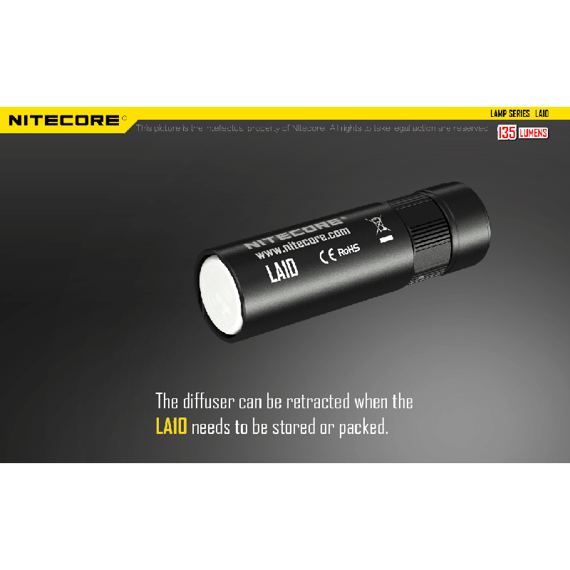 Nitecore la10 135 Lumen Mini EDC Camping Nichia XP-G2 S3 LED-Taschenlampe