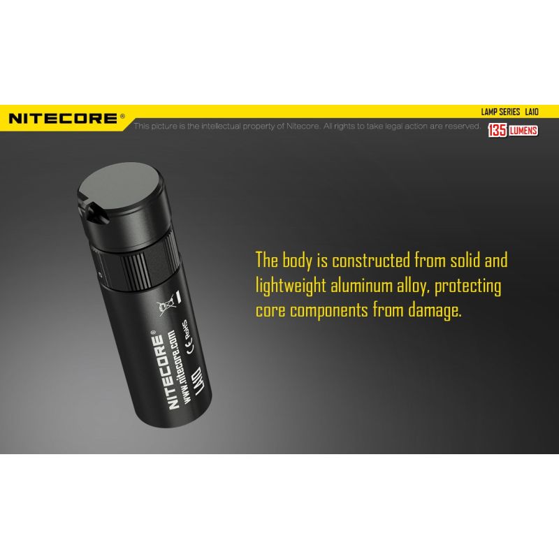 Nitecore la10 135 Lumen Mini EDC Camping Nichia XP-G2 S3 LED-Taschenlampe