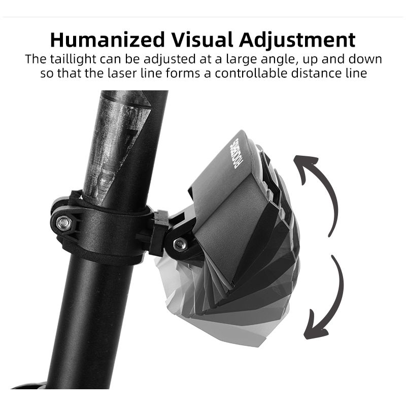 ROCKBROS LKWD-R1 Fahrradlicht Smart USB LED Drahtlose Fernbedienung Fahrradrücklicht MTB Straße Laser Blinker Fahrradlampe Rücklicht